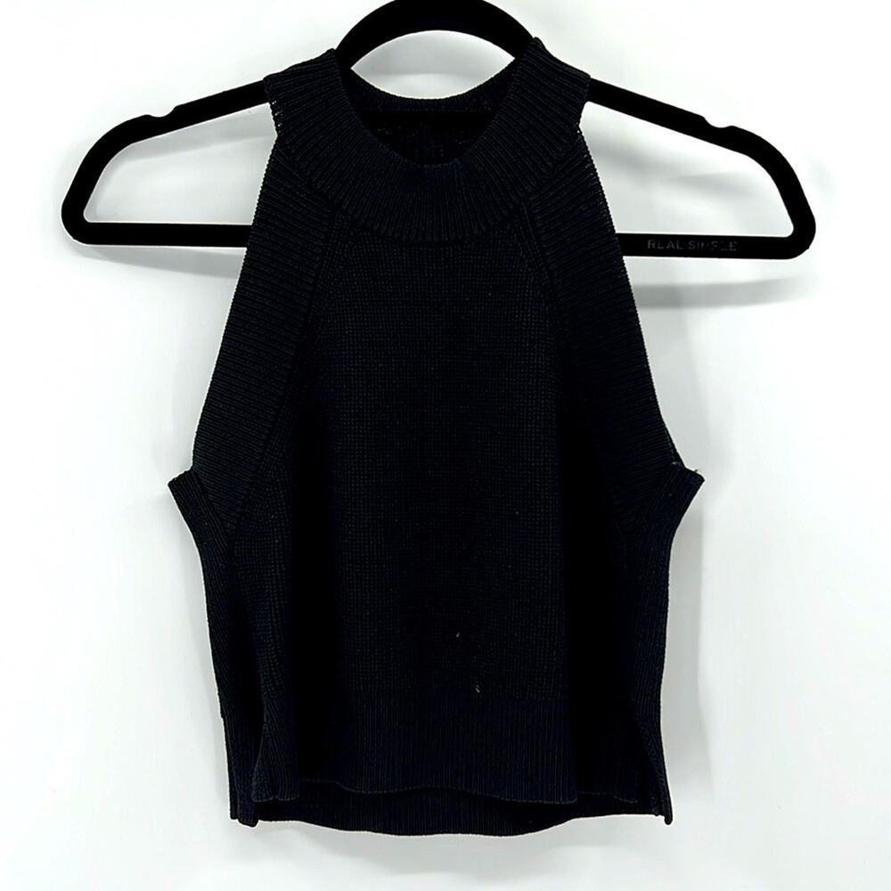Aritzia Wilfred Crevier Knit Tank Top - Black - XS